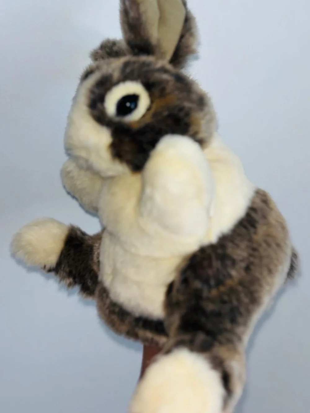 Diesel Plush Bunny Toy in Cream and Brown